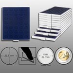 Prophila_Collection_Münzbox_grau_35_runde_Fächer_für_Münzen_bis_32,5mm_(10-/20-€URO-Gedenkmünzen),_Blaue_Einlage