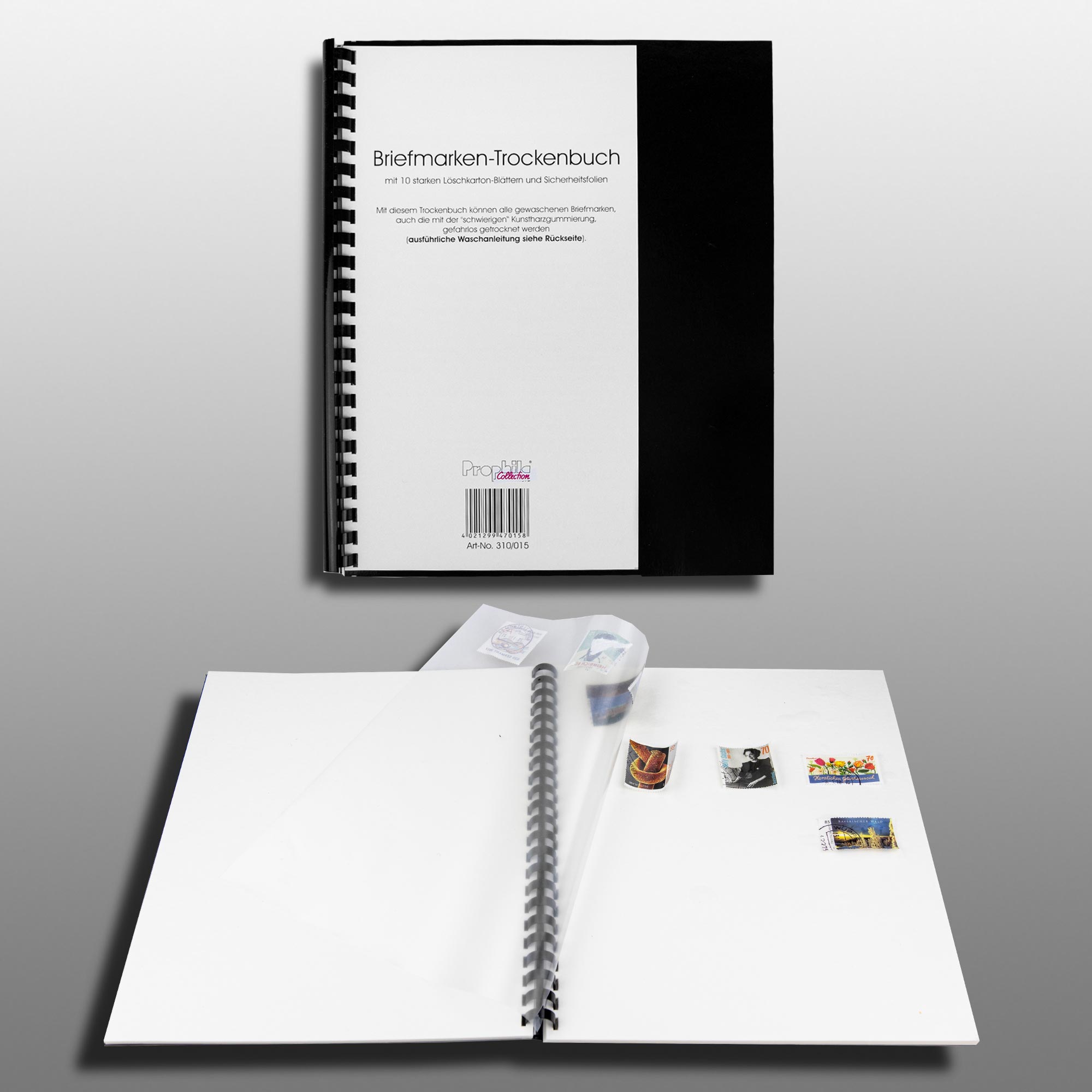 Prophila Collection Trockenbuch mit Ringbindung fr alle Gummierungen