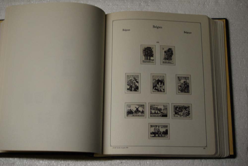 KA-BE ohnefalz Vordruckalbum Belgien 1966-1992 fast neuwertig(NP 350,-