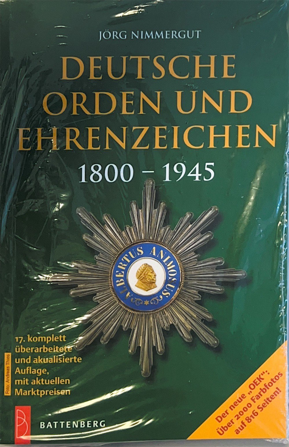 Dt. Orden + Ehrenzeichen 1871-heute (17. Auflage, neuwertig)
