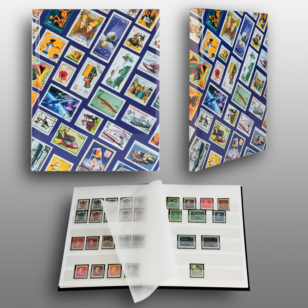 Prophila Collection 16 weie Seiten A5 Briefmarken Jugend-Steckbuch Einsteckbuch