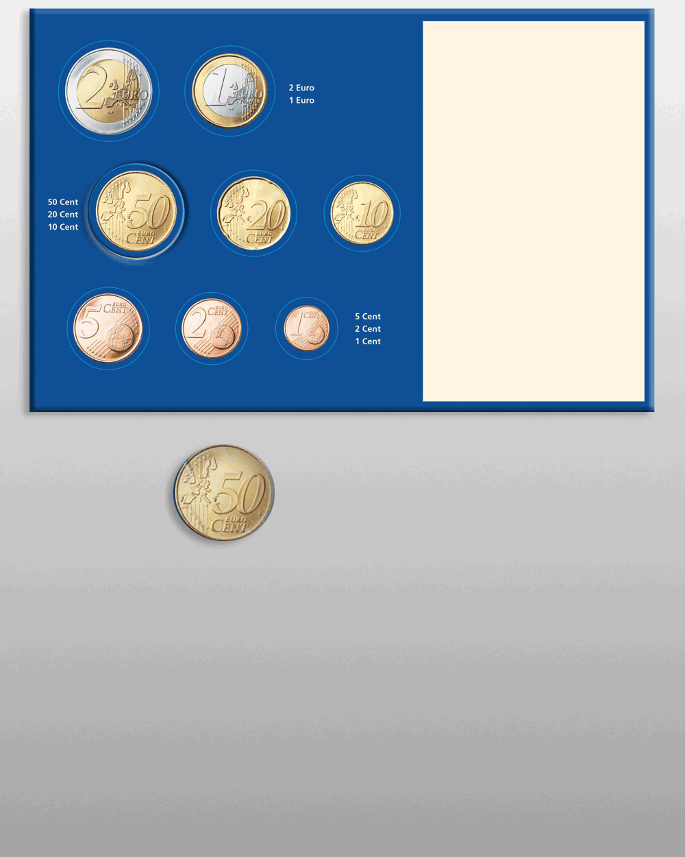 Prophila Collection 10 M�nz-Tabletts f�r �-Kursm�nzens�tze (1 Cent bis 2 Euro) neutral