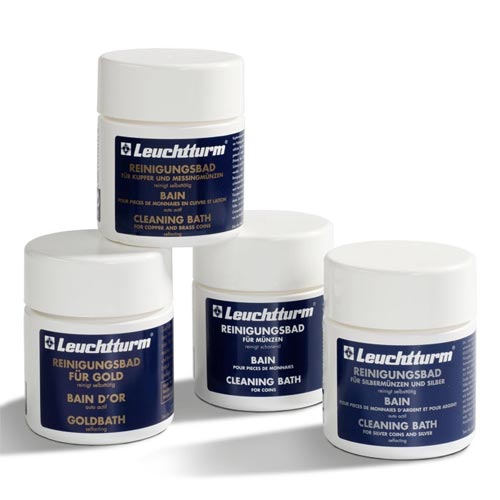Leuchtturm Mnzreinigungsbad fr Silbermnzen, 150 ml