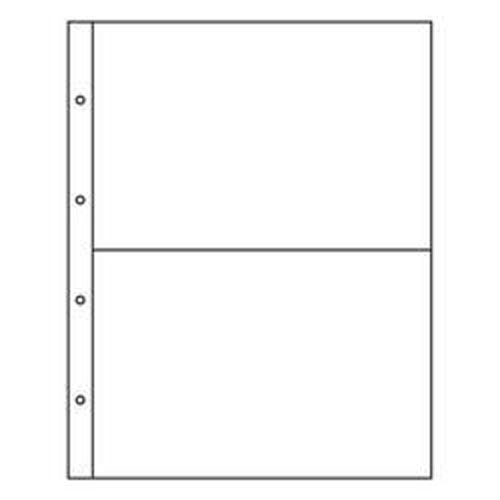 Kunststoffh�llen FOLIO, 2er Einteilung, glasklar