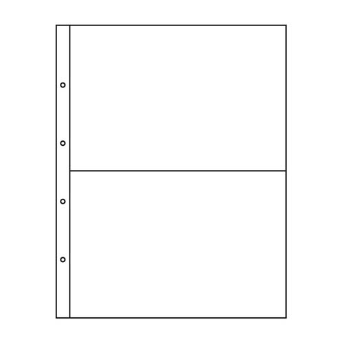 Kunststoffh�llen KANZLEI, 2er Einteilung, glasklar
