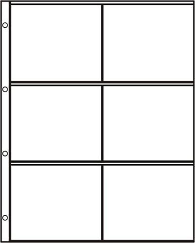 HB-S-2x3 HARTBERGER SYSTEM-Seite mit 6 Taschen (113 x 97 mm)