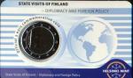 Finlandia 2025 Stgl./unzirkuliert Coincard azul tirada: Flor di cuño (FDC)